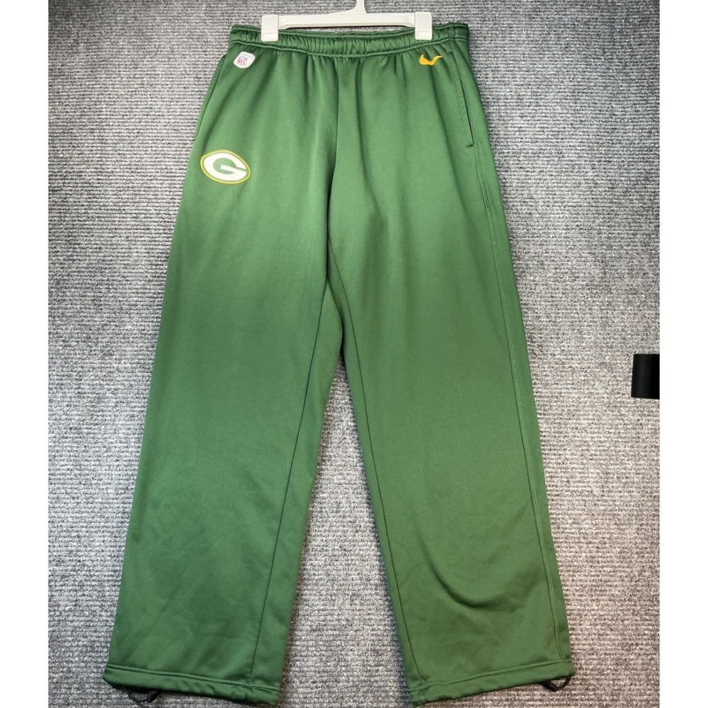 Nike Green Bay Packers Training Pants ThermaFit Onfield Apparel L Green PreLoved